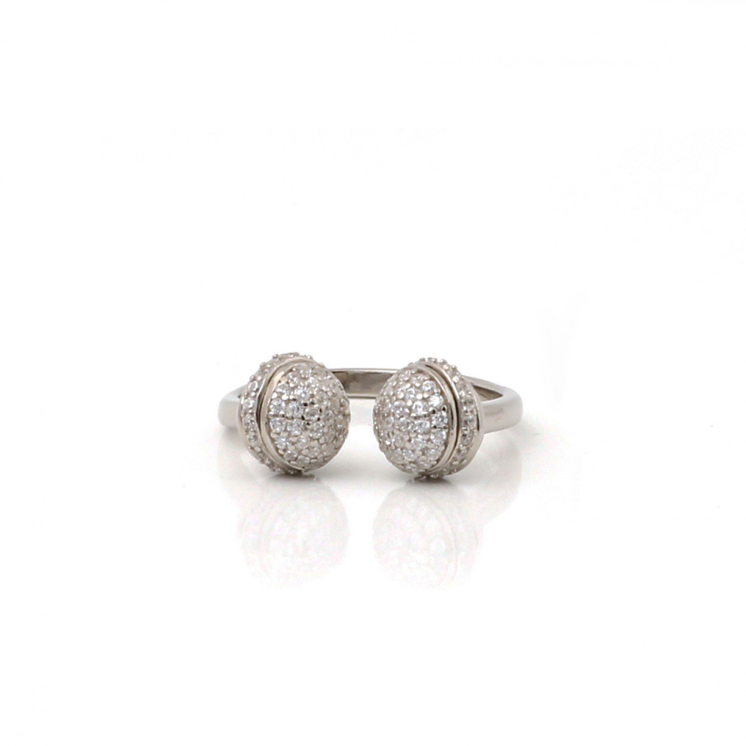 Micro Inlaid Zircon Ring
