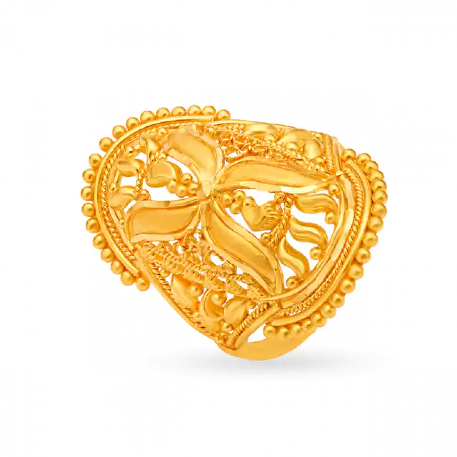 Majestic Gold Blasted Ring