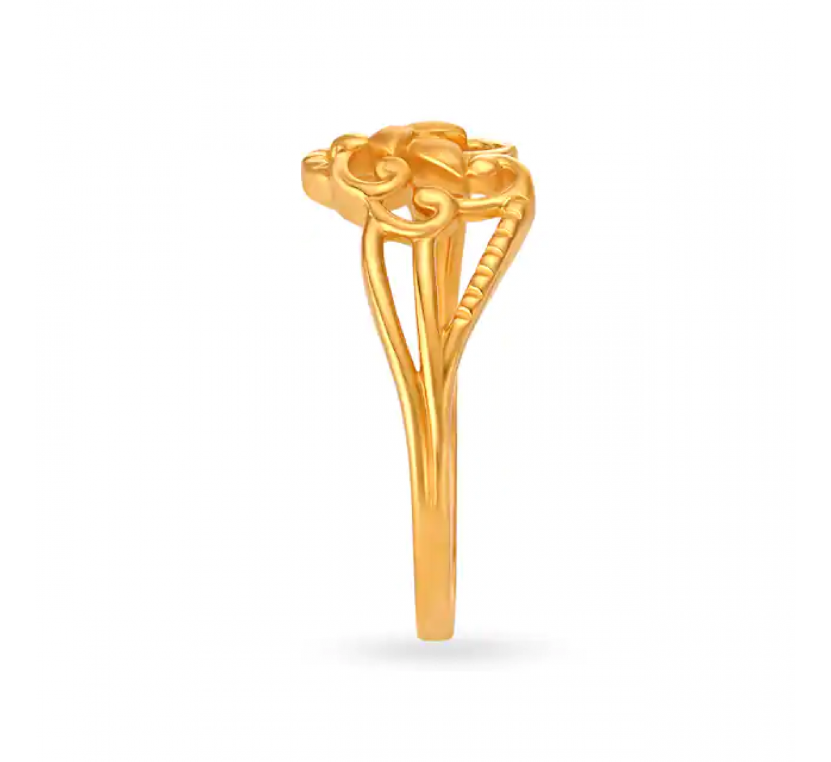 Charming Gold Floral Ring