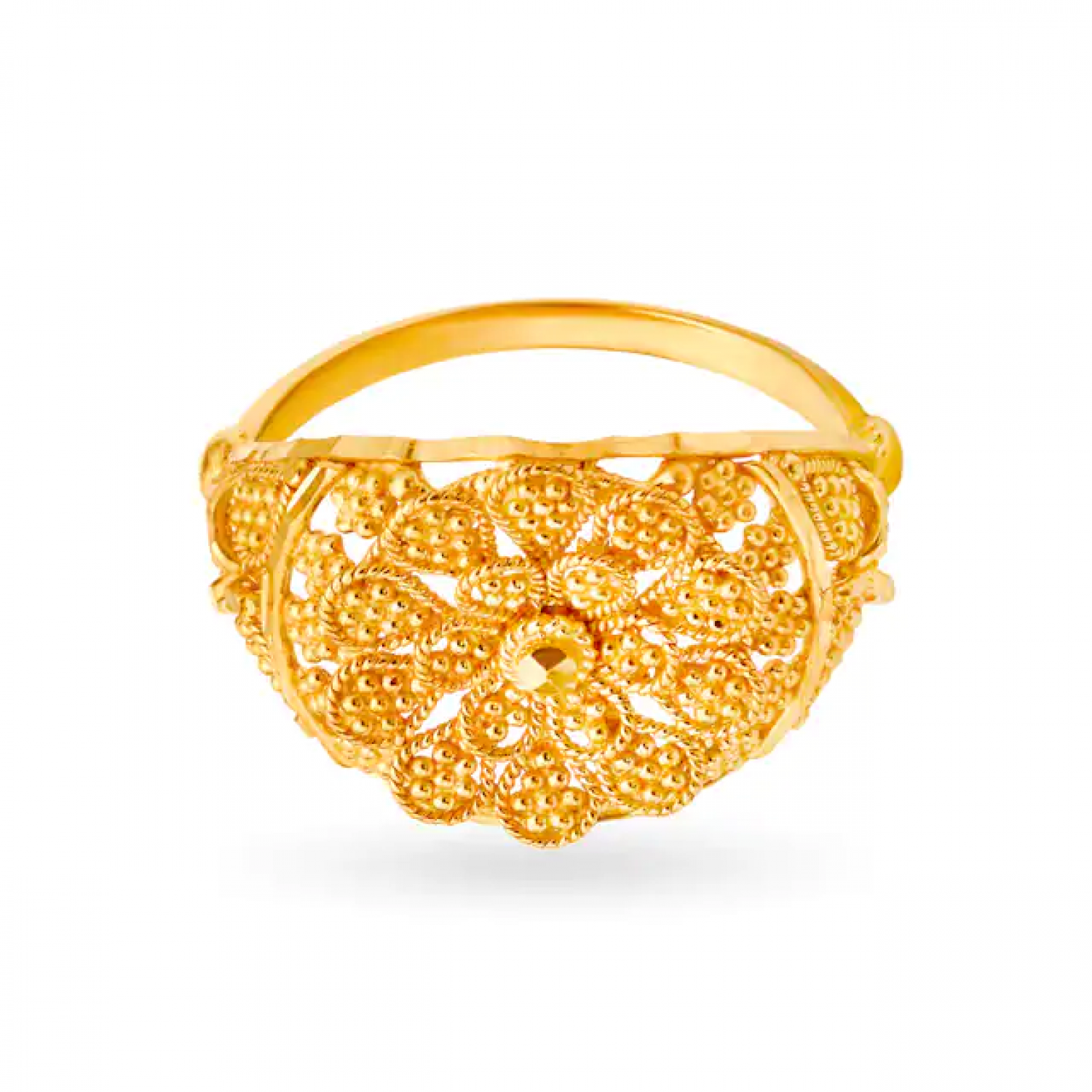 Decadent Gold Floral Ring