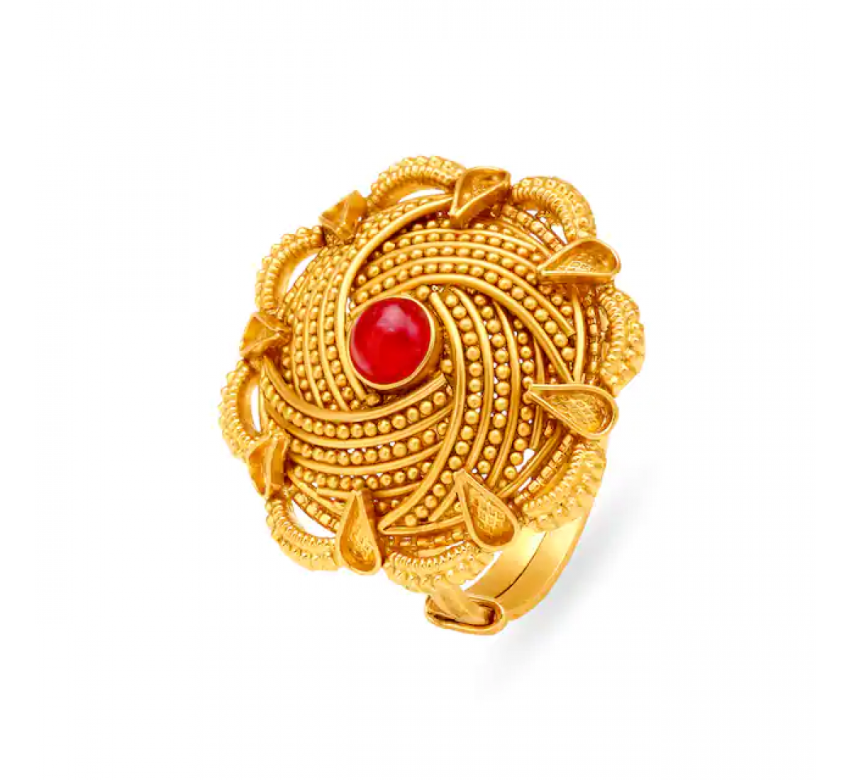Hypnotic Butterfly Gold Ring