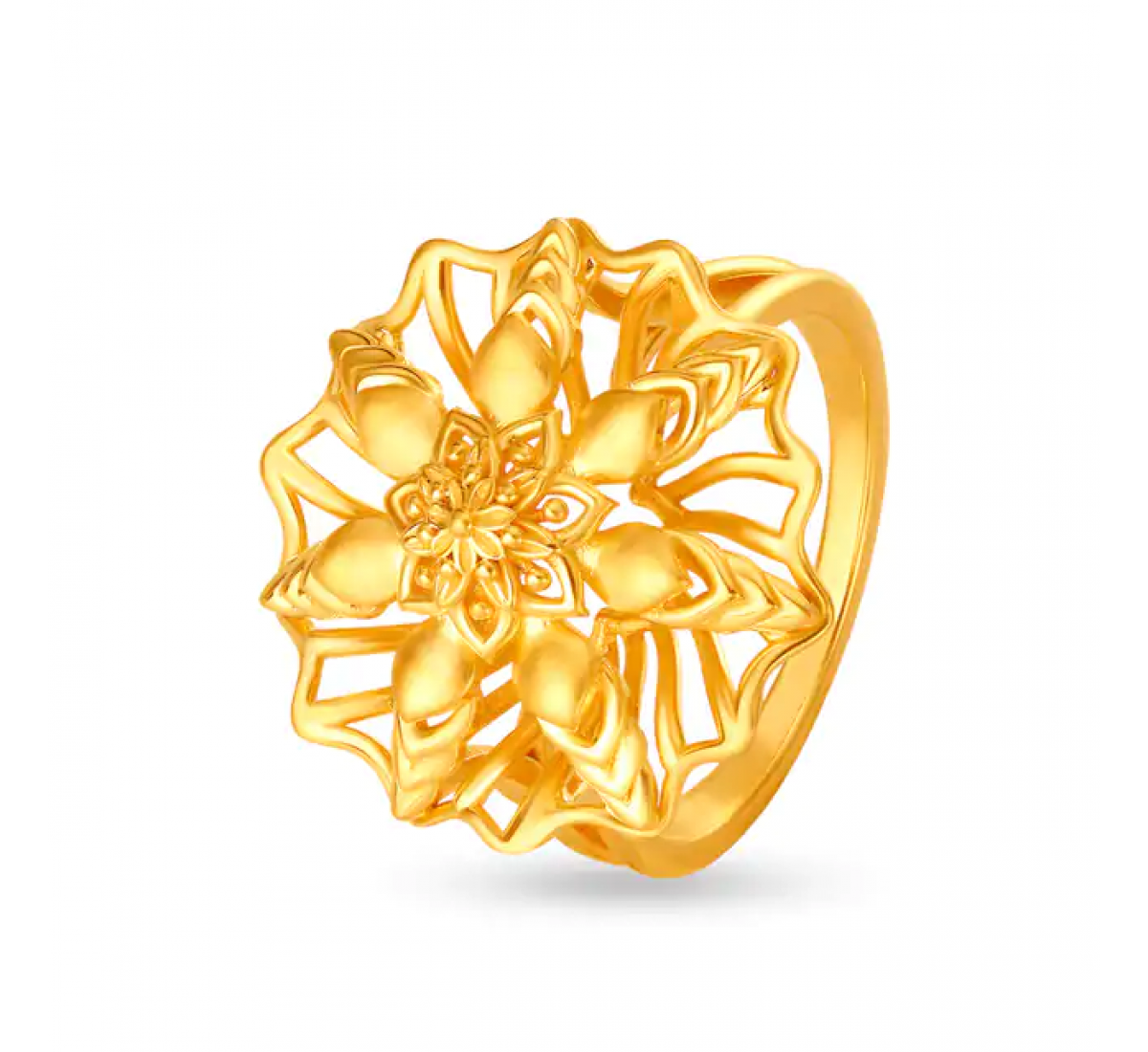 Palatial Floral Gold Ring
