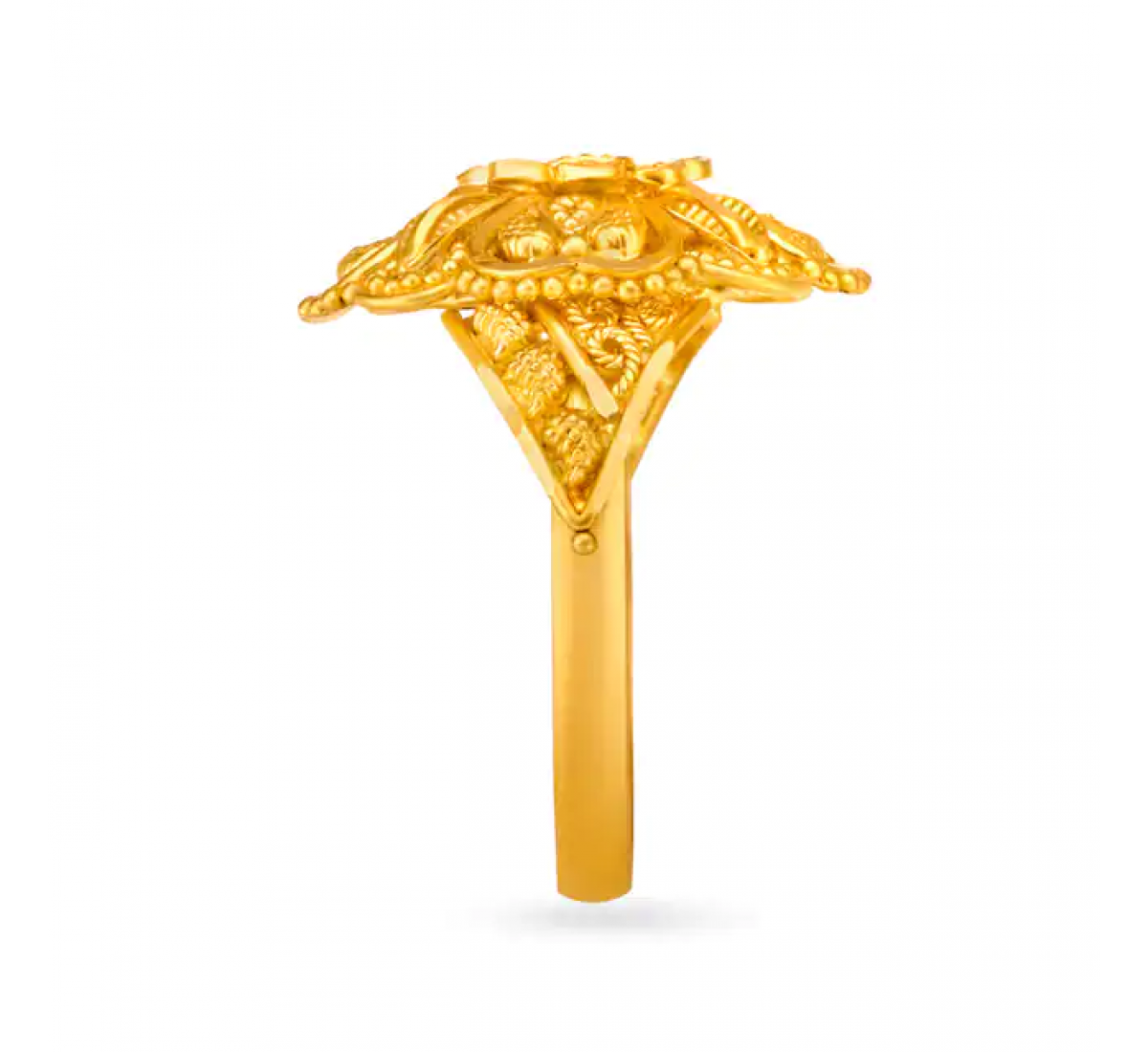 Rawa Floral Pattern Gold Ring