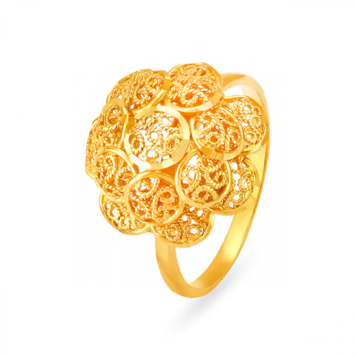 Unique Engraved Gold Ring