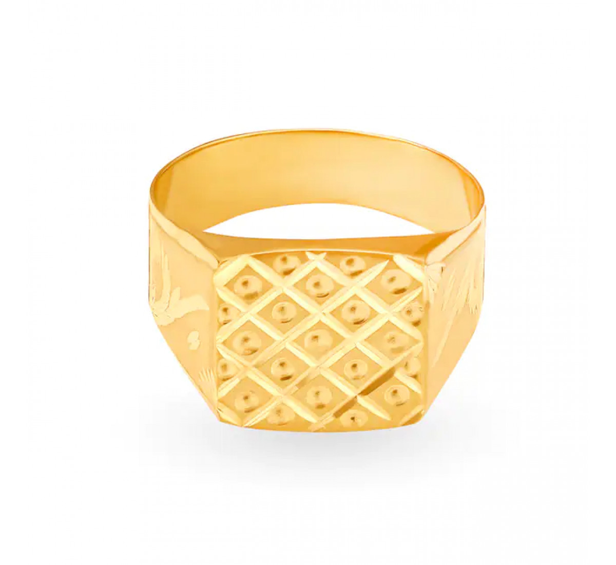 Splendid Gold Square Ring