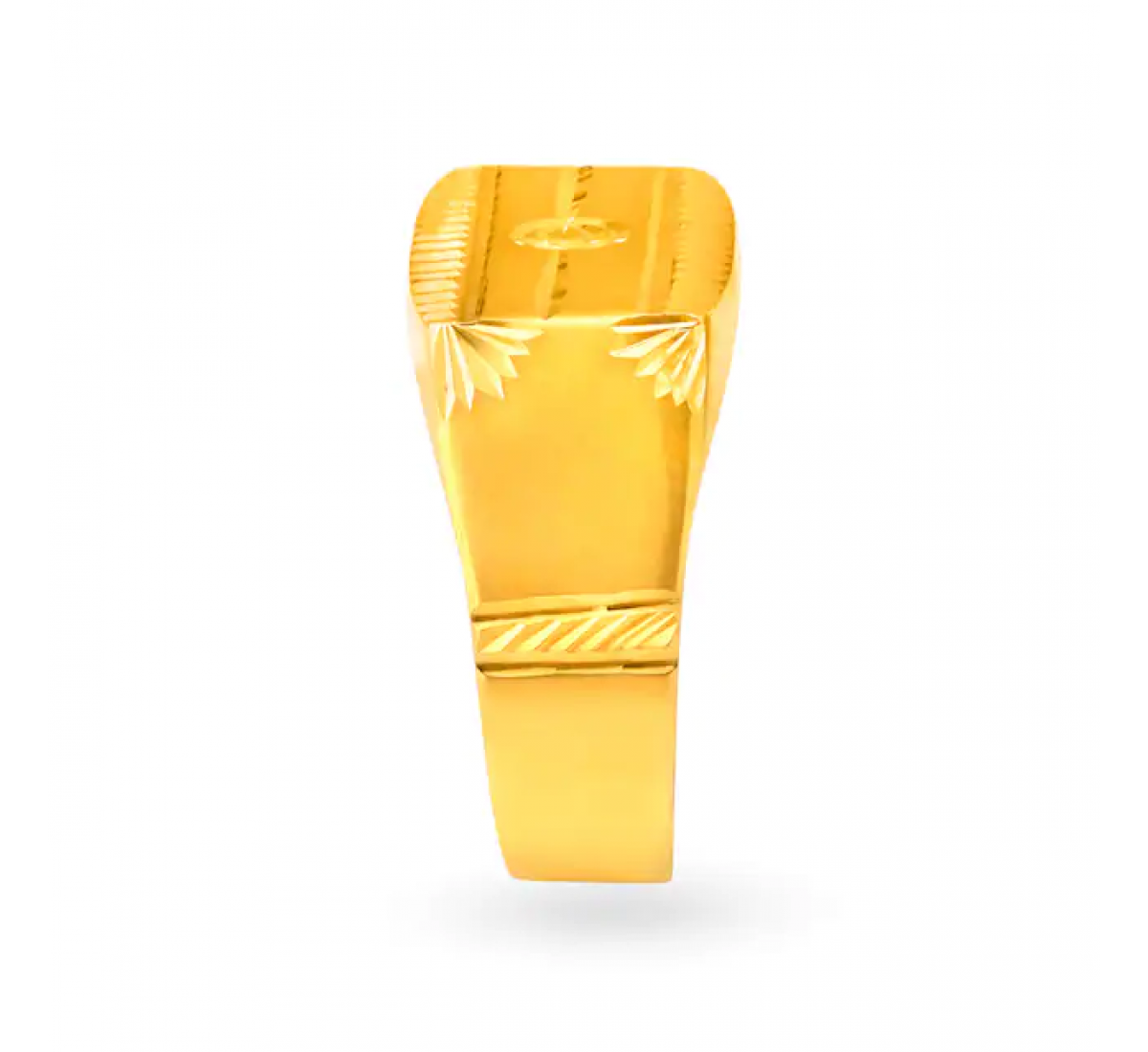 Geometric Gold Embossed Ring