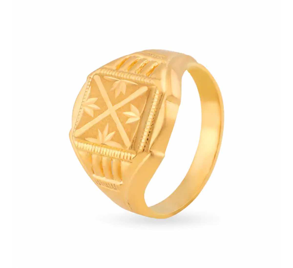 Stately Gold Floral Ring