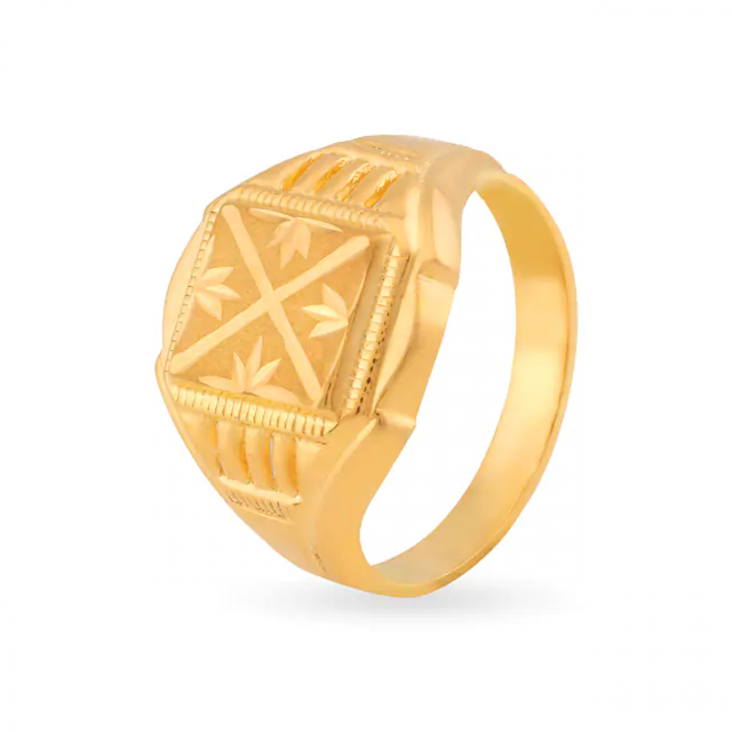 Stately Gold Floral Ring