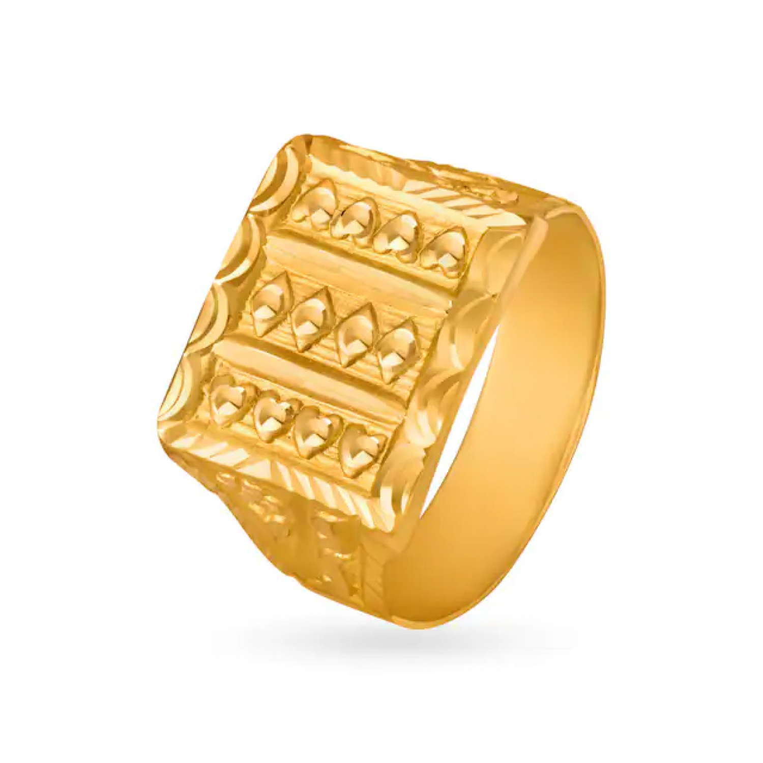 Unique Gold Square Rin