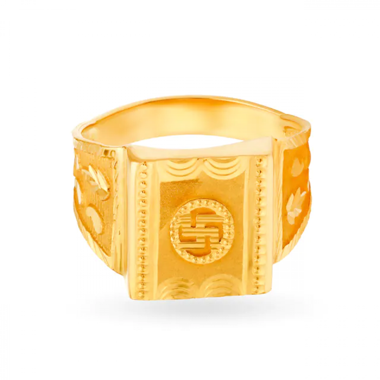 Divine Gold Swastik Ring