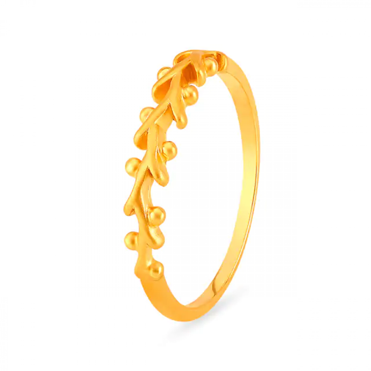 Henry Leaf Pattern Gold Ring