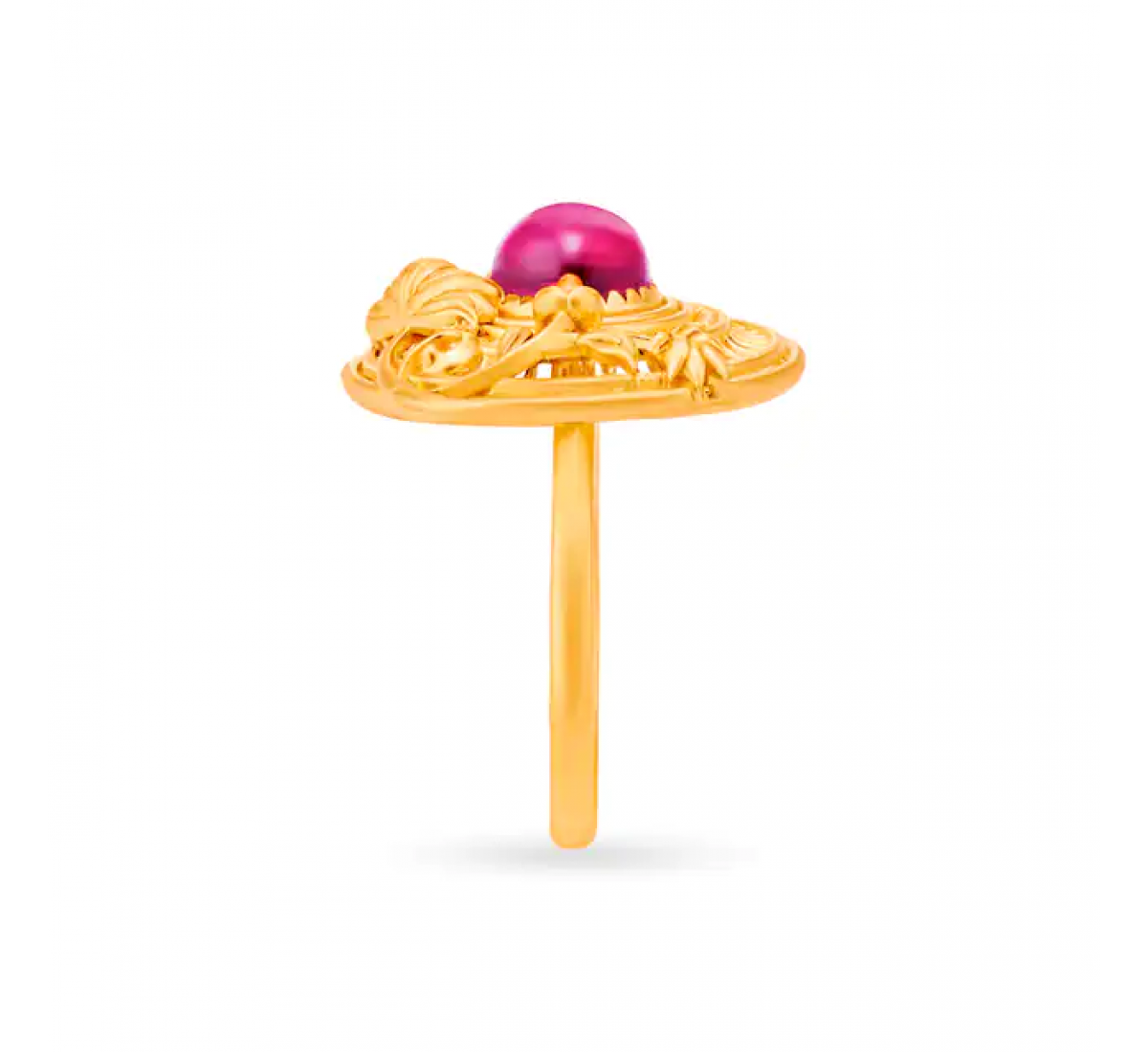 Regal Gold Floral Ring