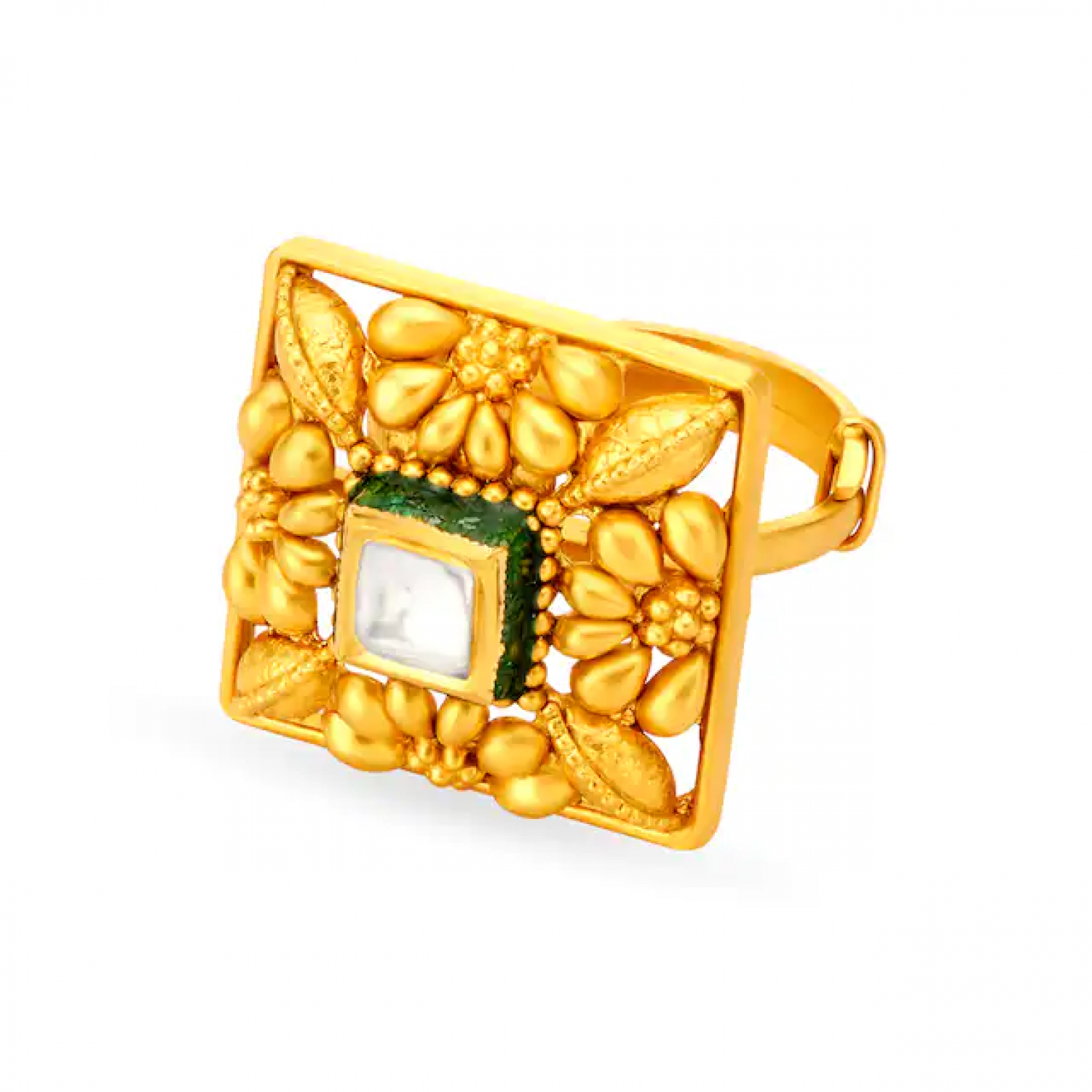 Vintage Gold Floral Ring