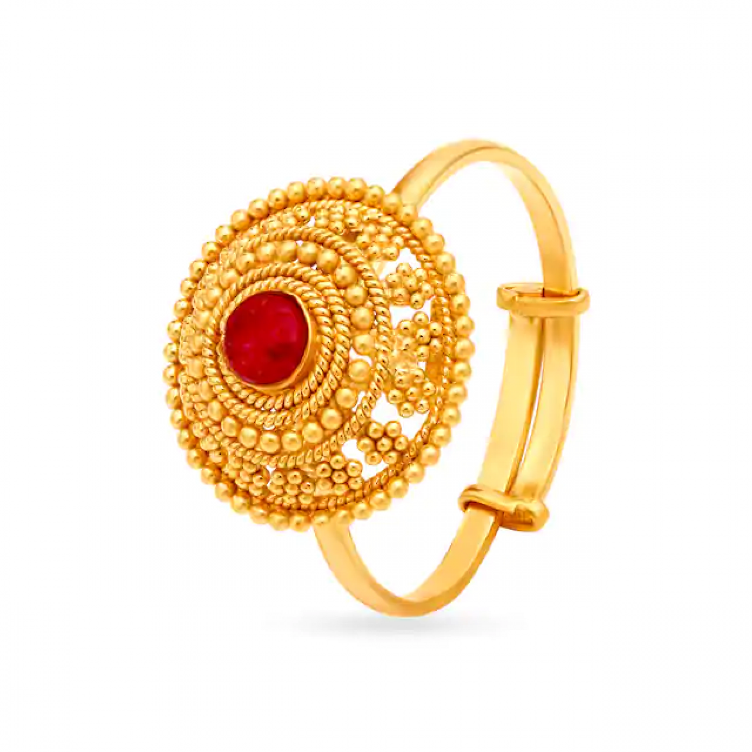 Marvellous Beaded Gold Ring
