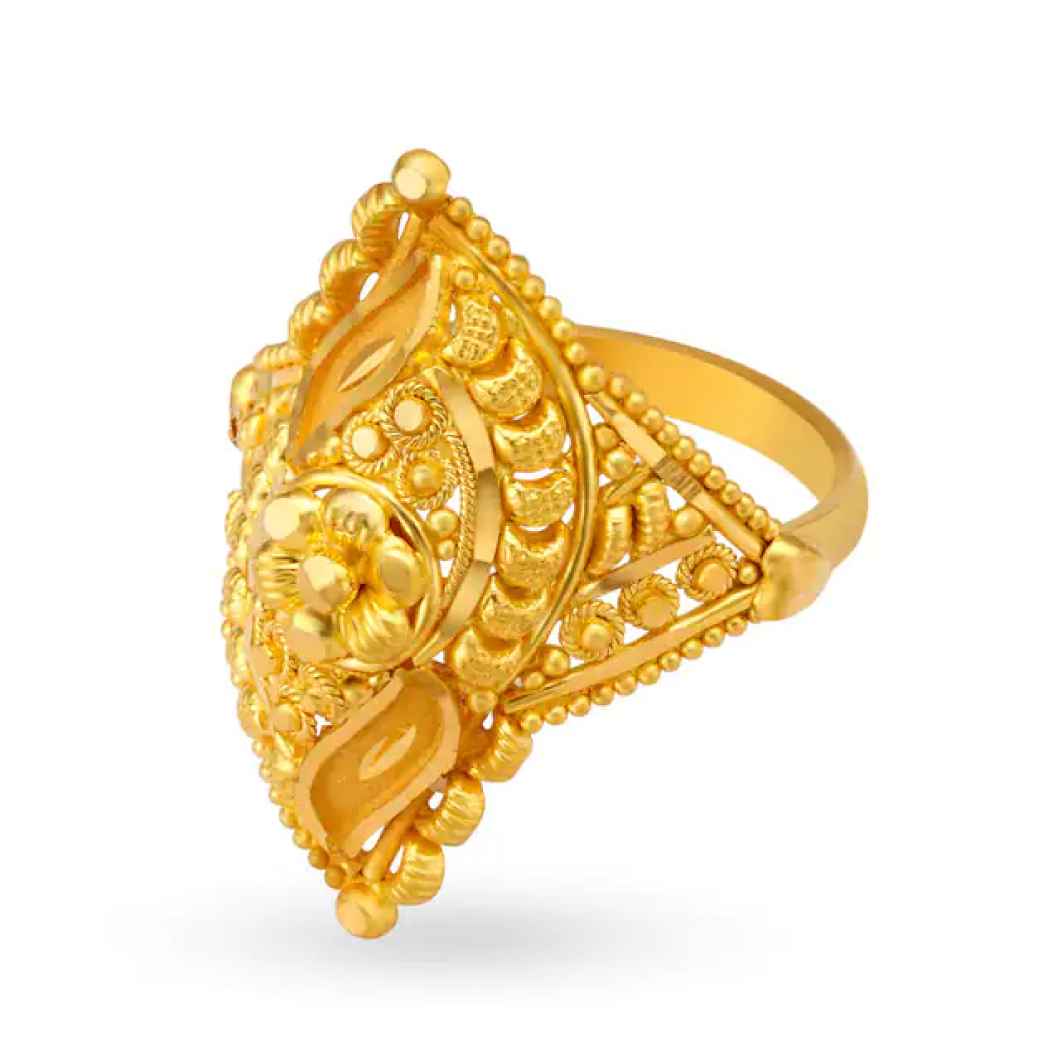 Enchanting Rhombic Gold Ring
