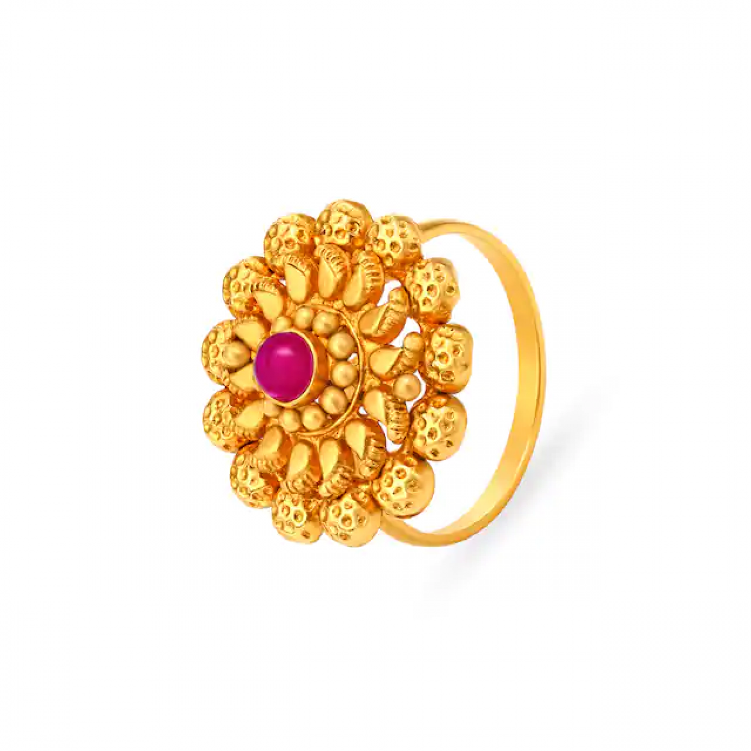 Regal Stone Cocktail Gold Ring