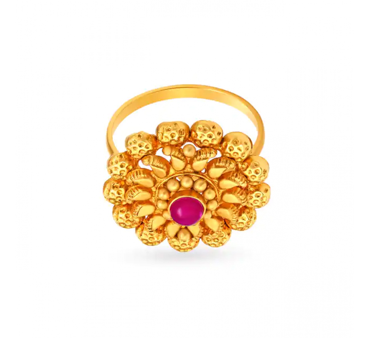 Regal Stone Cocktail Gold Ring