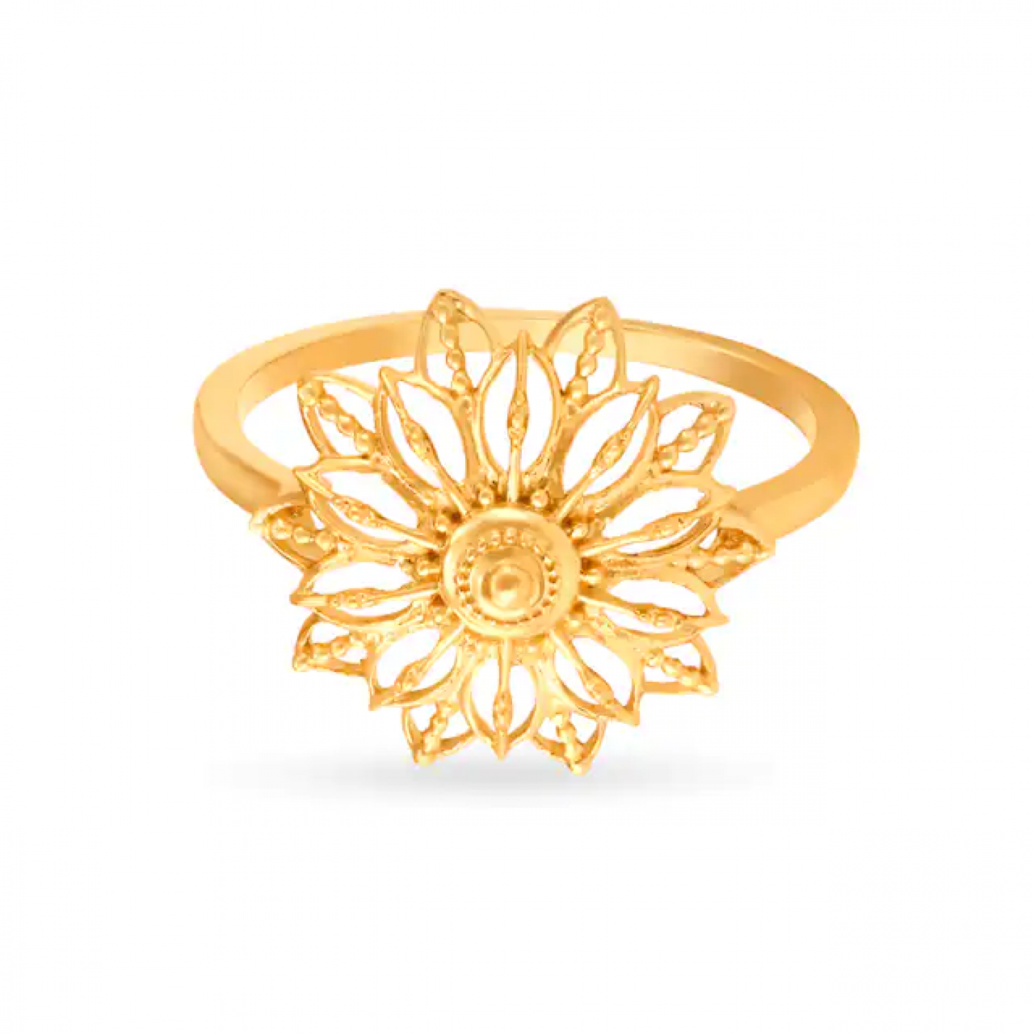 Stunning Floral Gold Ring