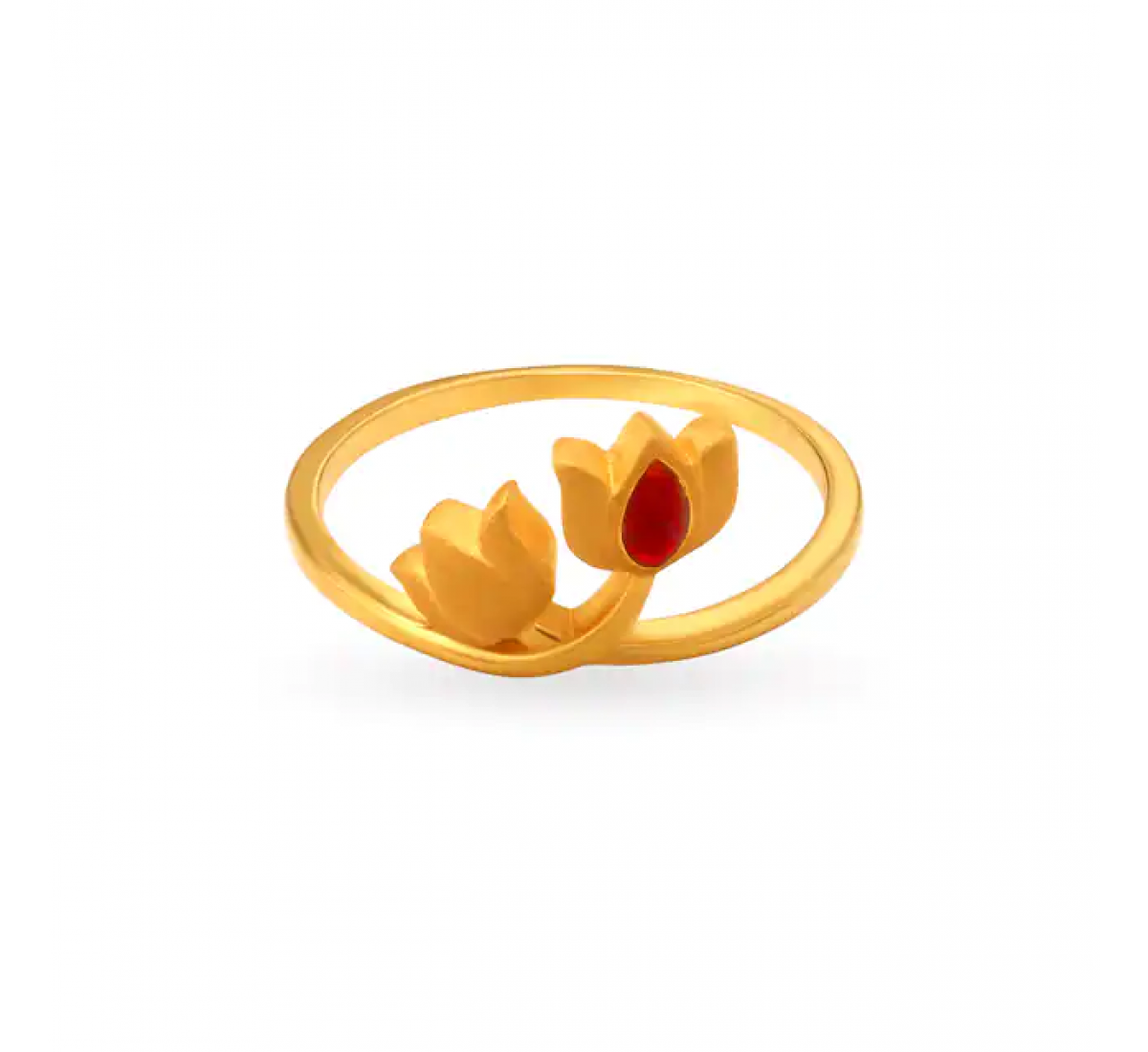 Violet Single Stone Gold Ring
