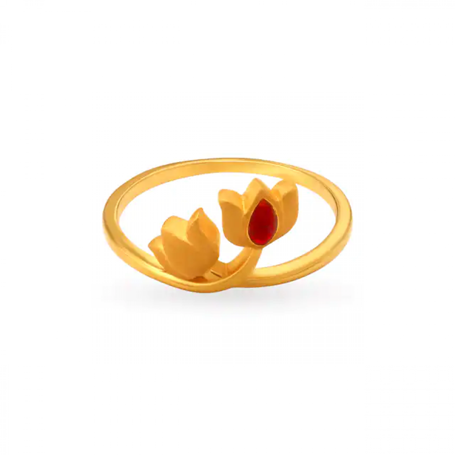 Violet Single Stone Gold Ring