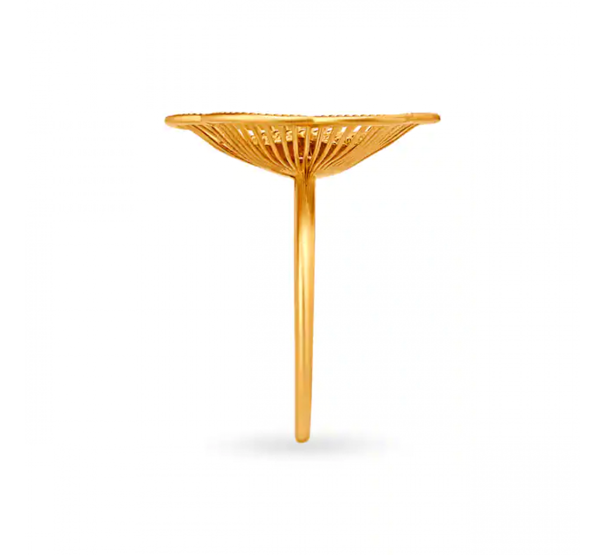 Minimalistic Floral Gold Ring