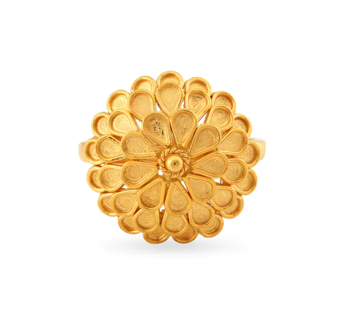 Palm Elegant Floral Gold Ring