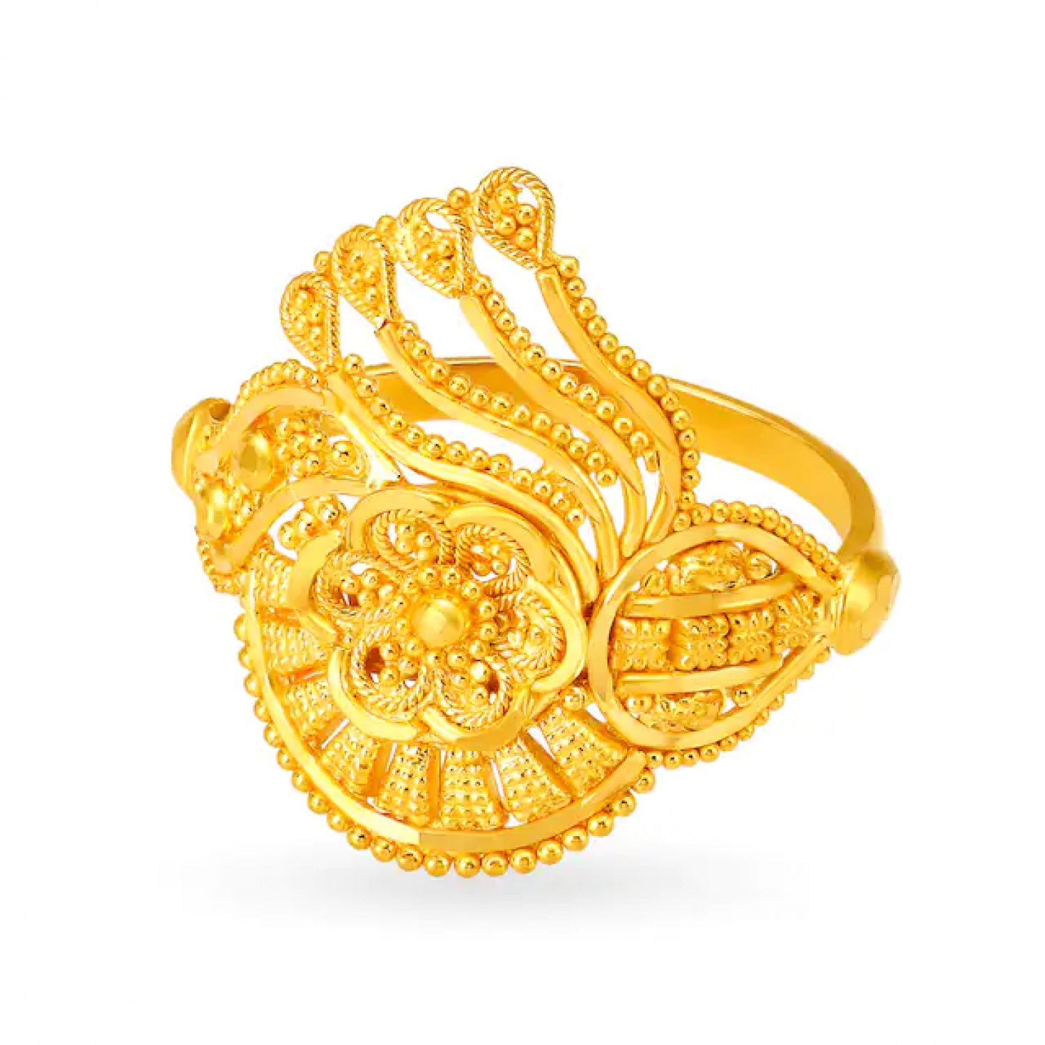 Unique Carved Gold Ring
