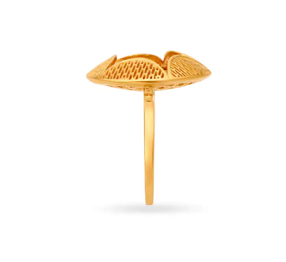 Sophisticated Gold Floral Ring