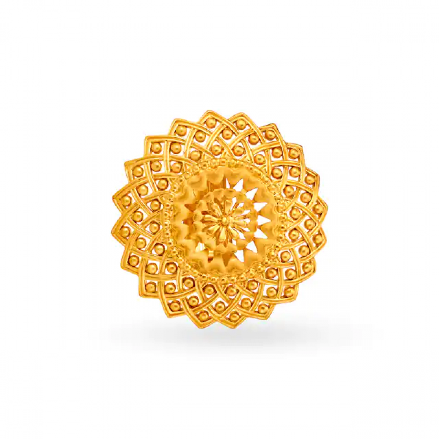 Majestic Floral MariGold Ring