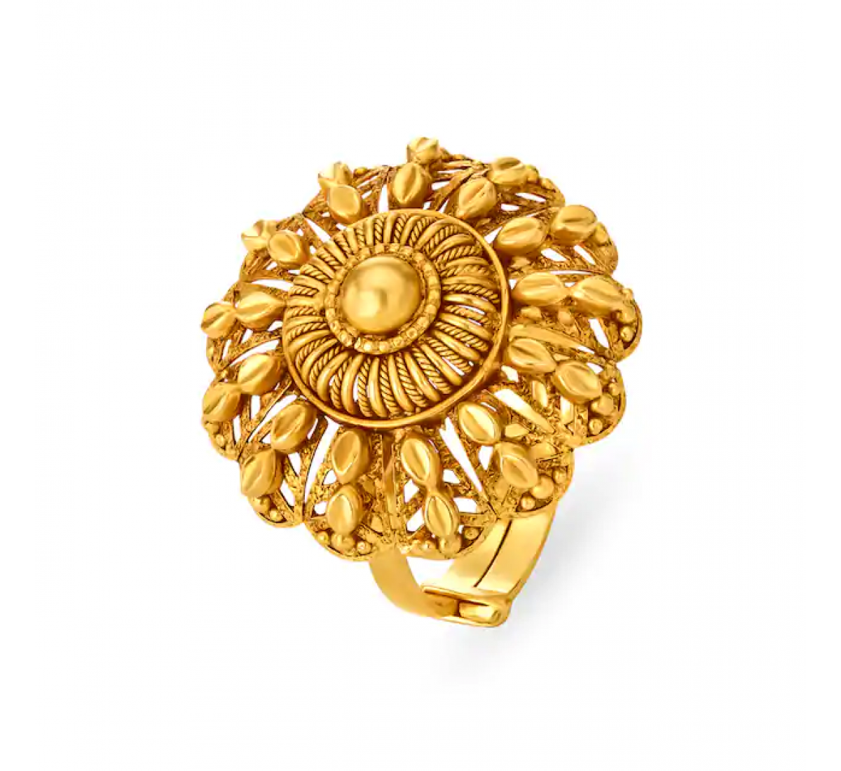 Majestic Gold Floral Ring