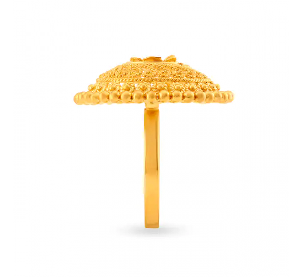 Marvel Tiered Floral Gold Ring