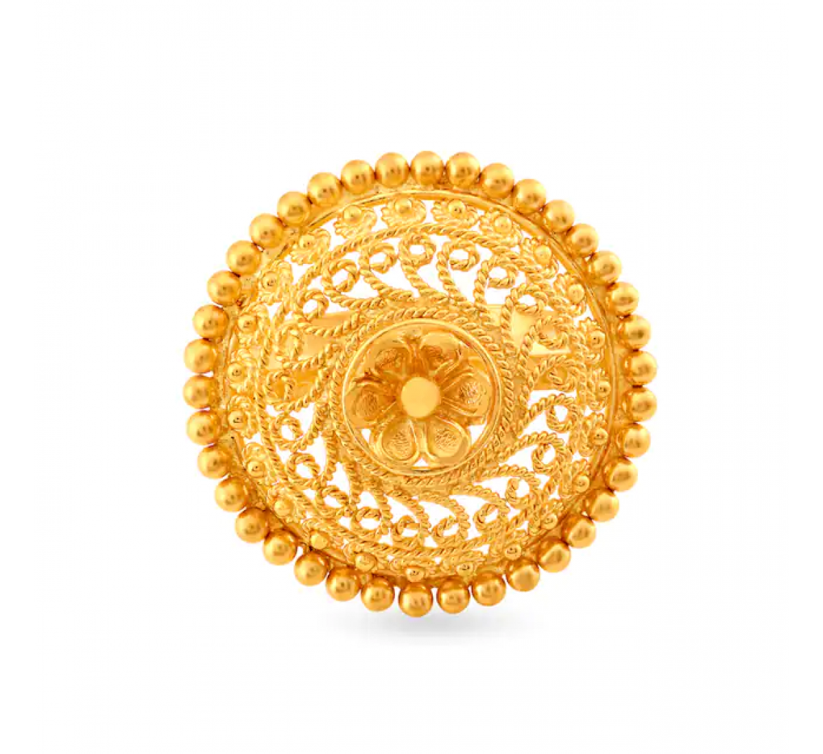 Sbella Tiered Floral Gold Ring