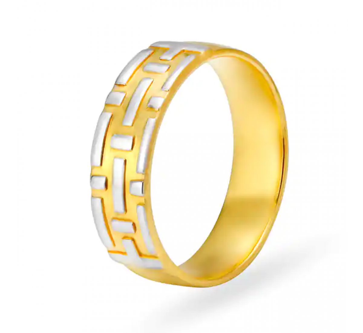 Geometric Gold Ring