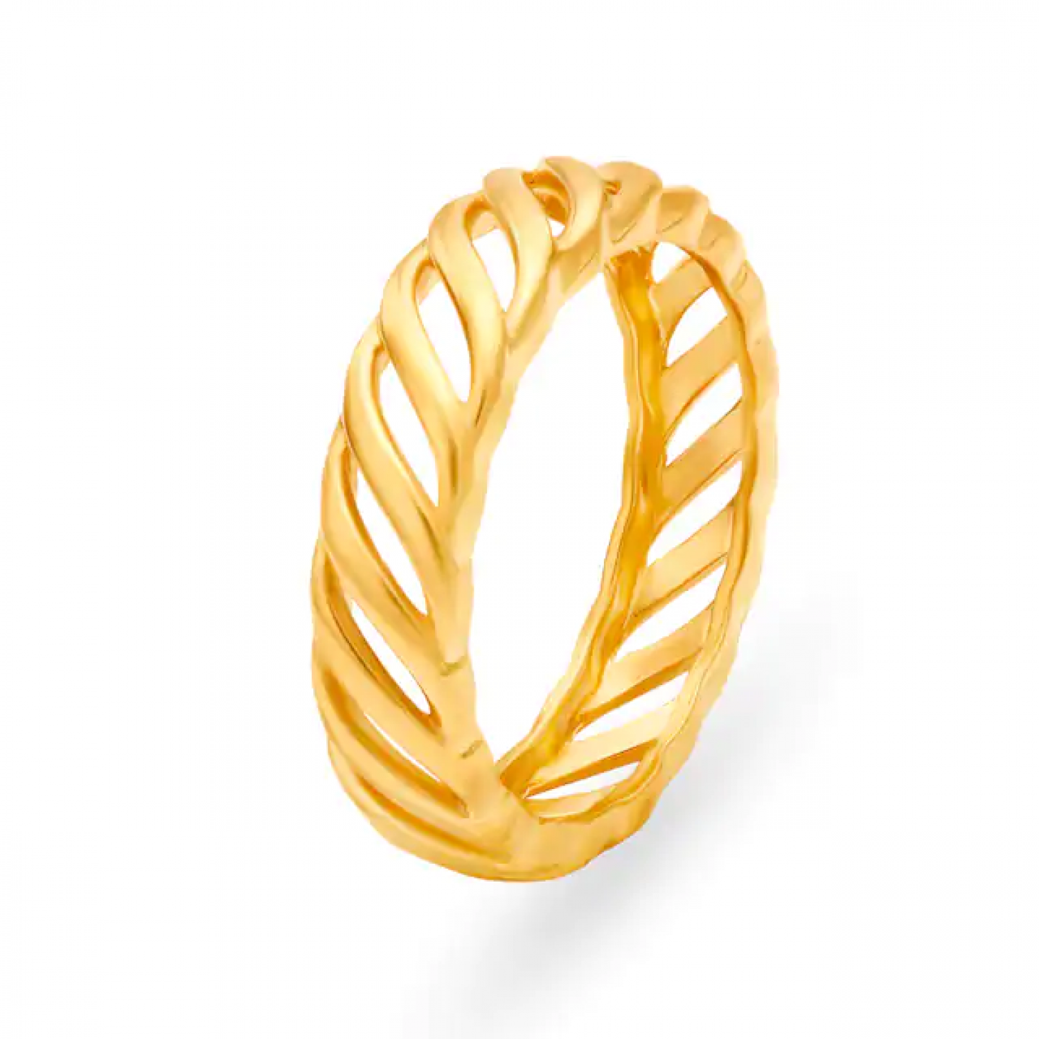 Stylish Elegant Gold Mesh Ring