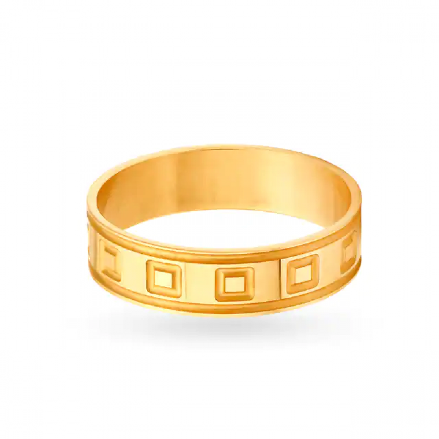 Flynn Gold Geometric Band Ring