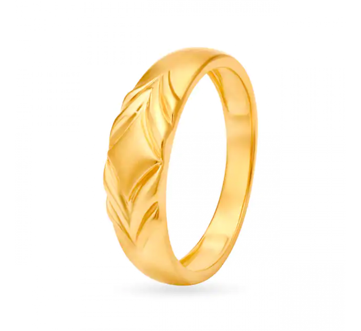 Concentric Patterned Gold Ring