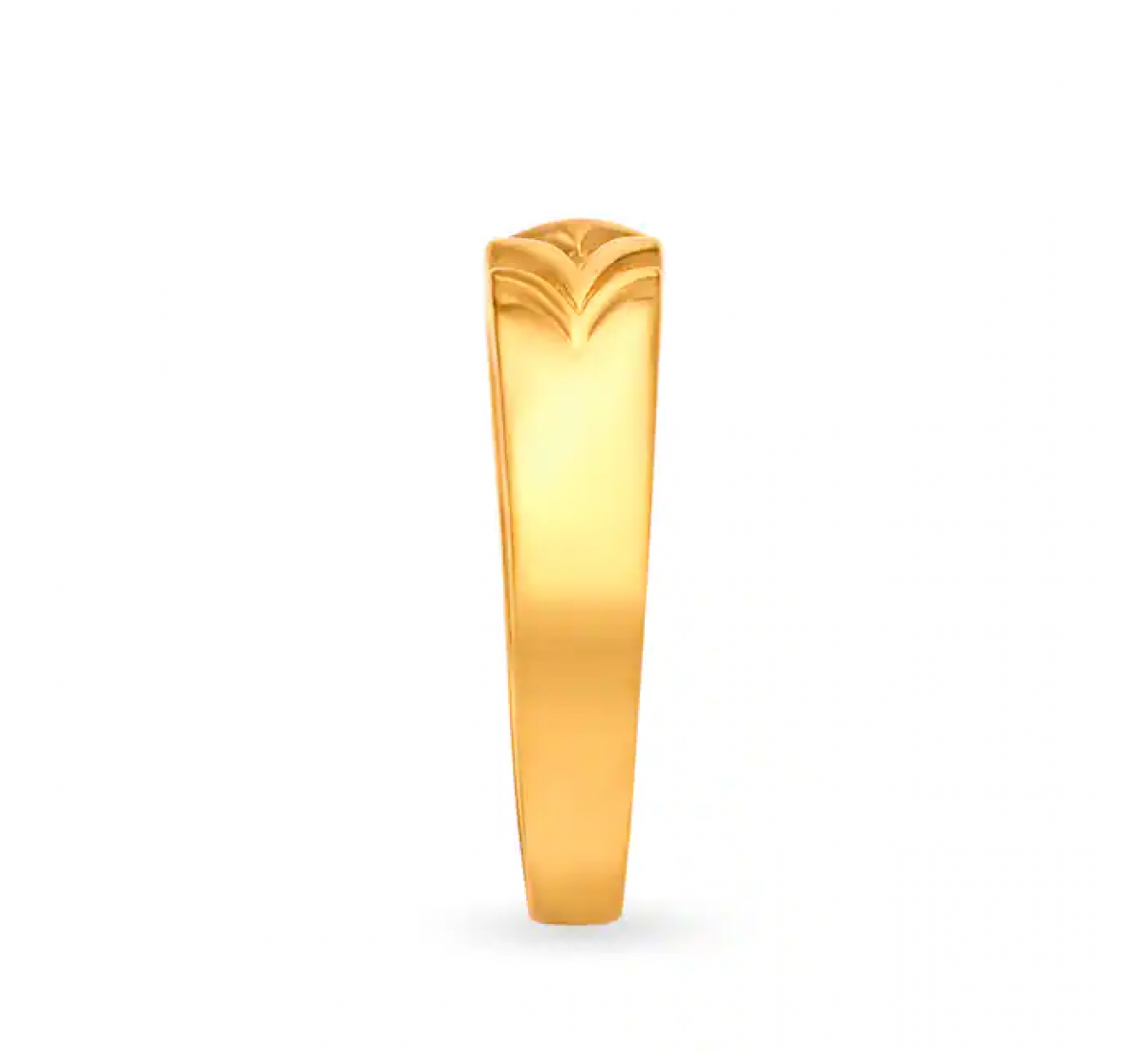 Concentric Patterned Gold Ring