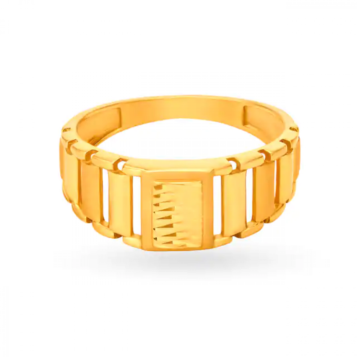 Stylish Gold Mesh Ring