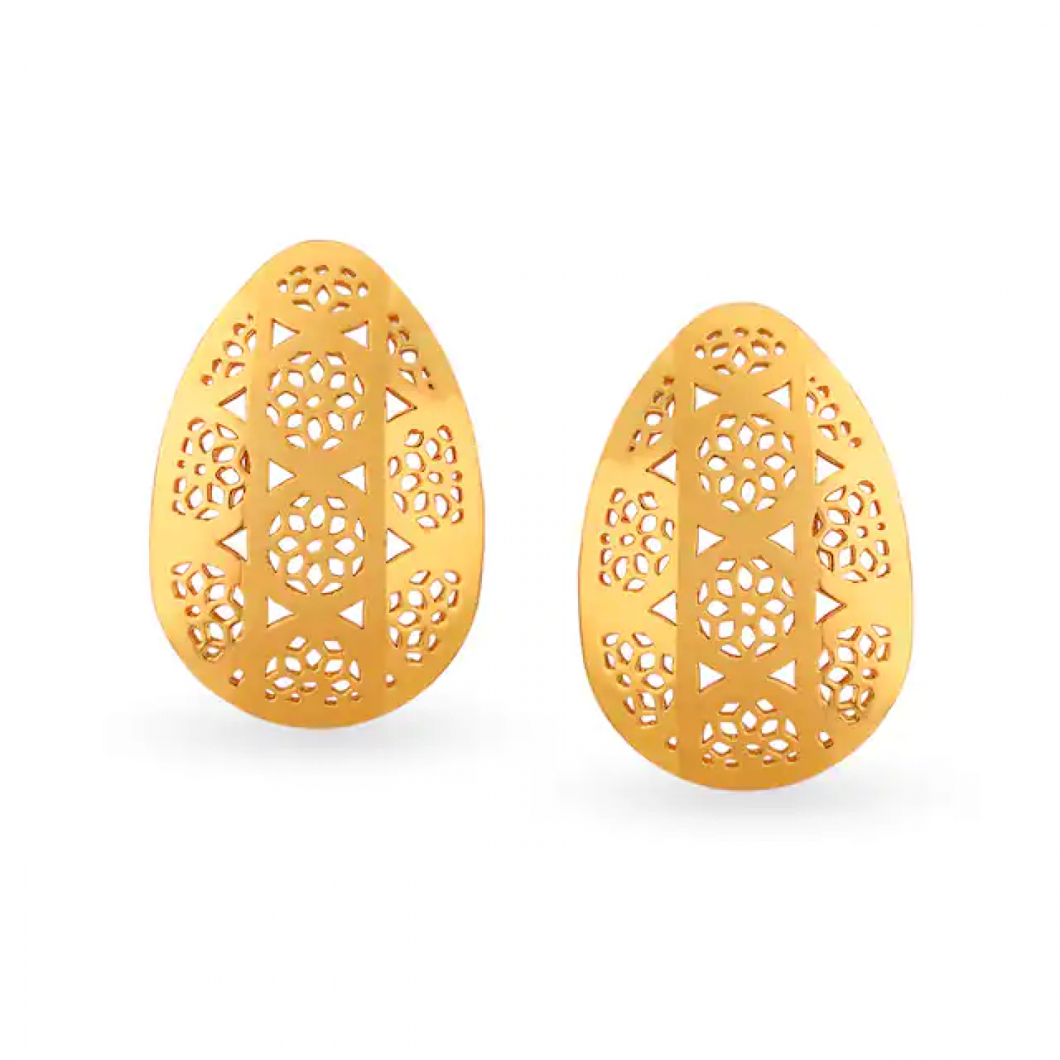 Dainty Filigree Gold Stud