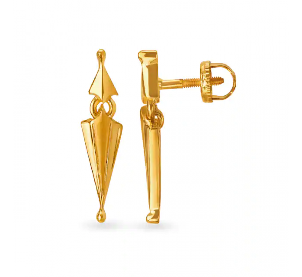 Artistic Gold Pointed Drops