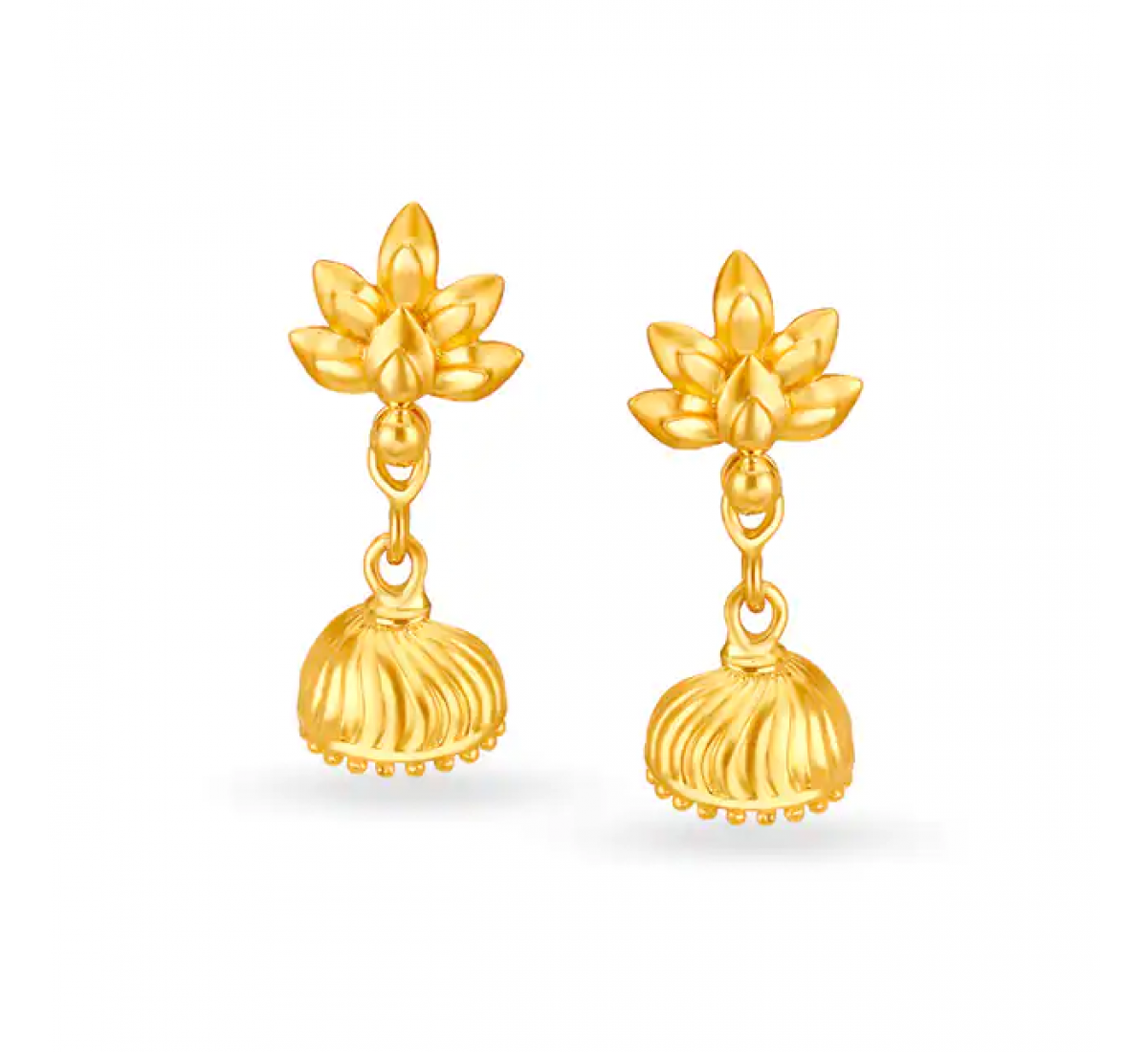 Divine Gold Textured Earrings