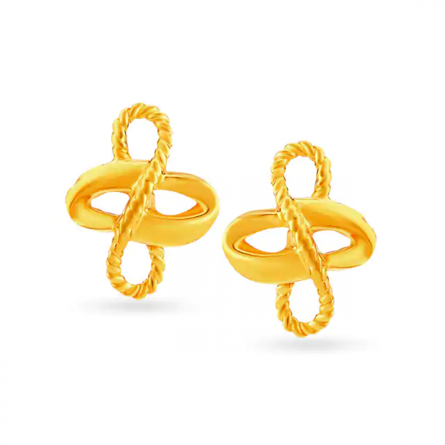 Olive Butterfly Gold Studs