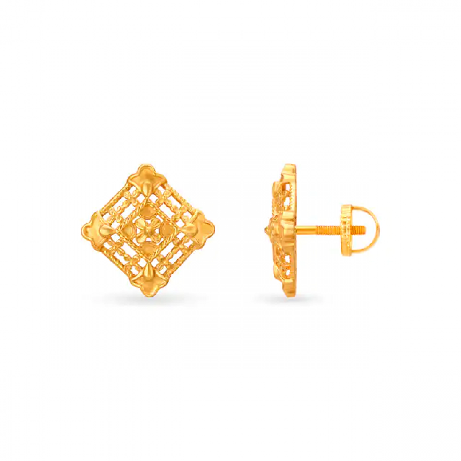 Unique Enchanting Gold Stud