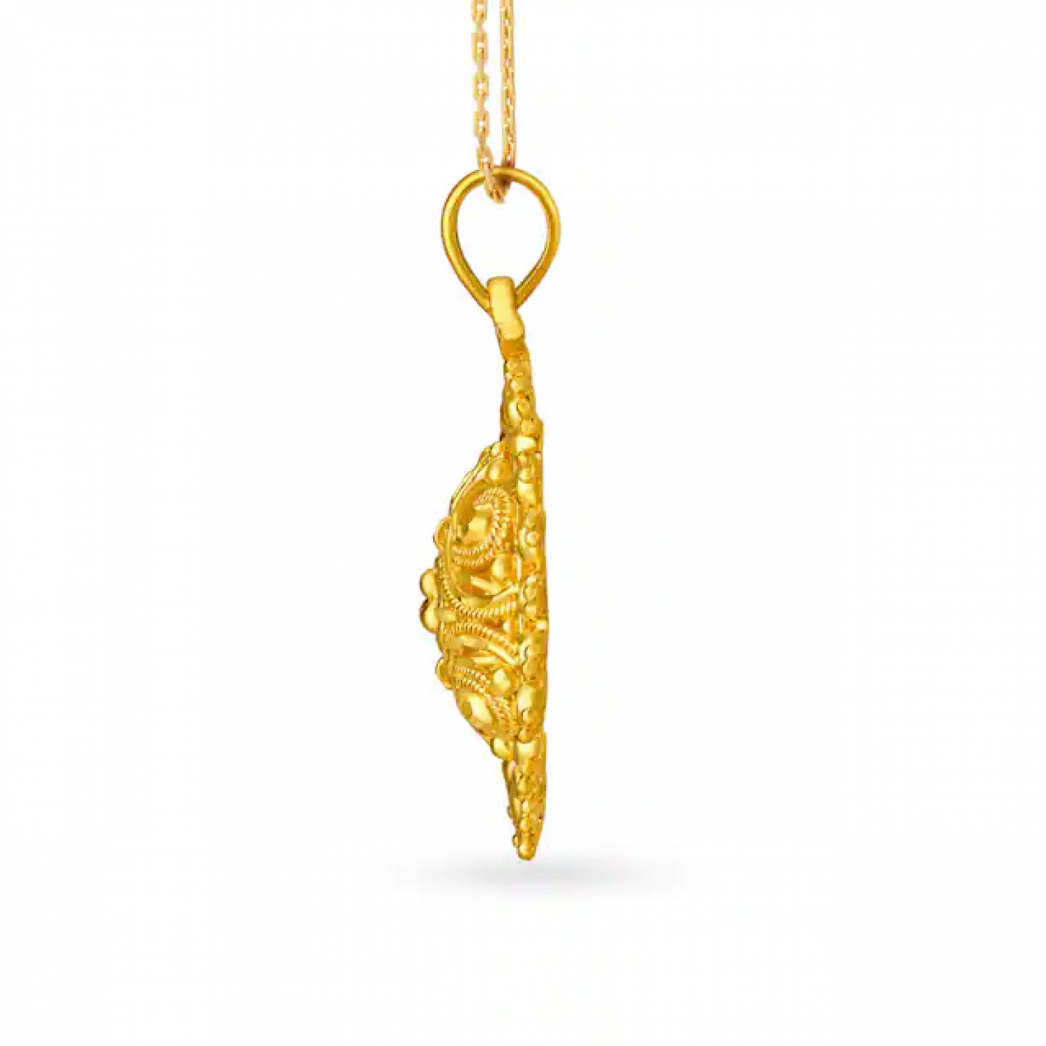 Classic Circular Gold Pendant