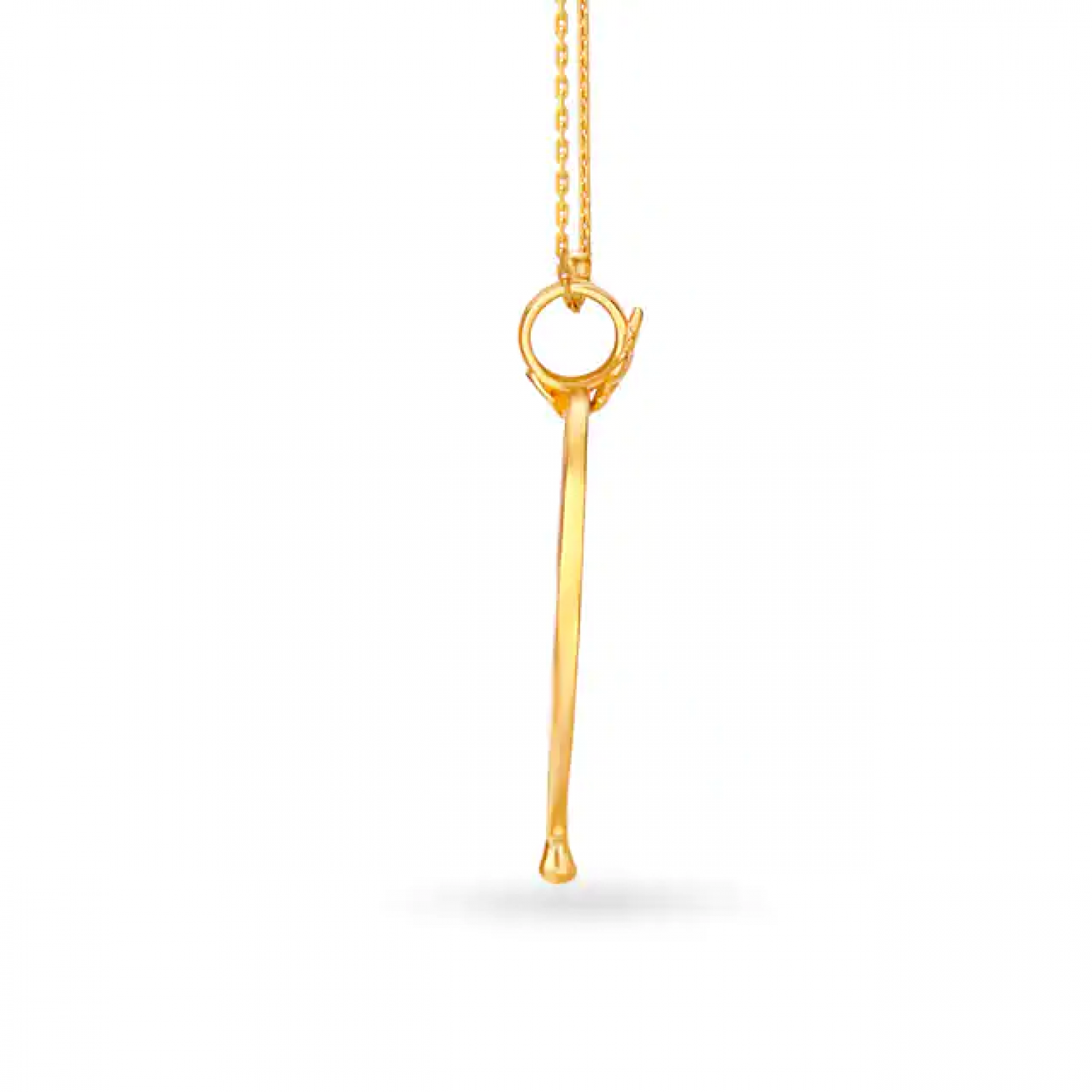 Leaf Inspired Gold Pendant