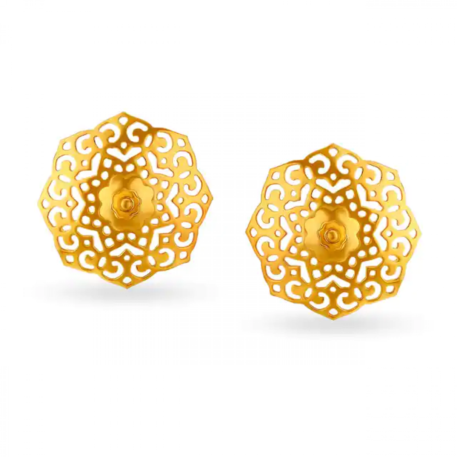 Elv Geometric Gold Pendant Set