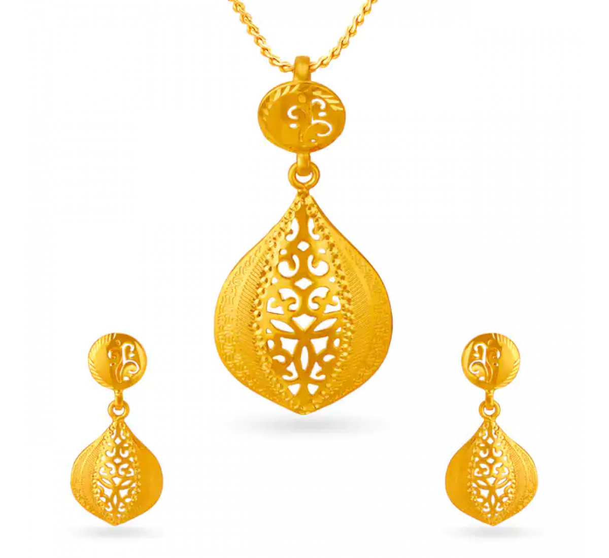 Harmonic Gold Pendant Set