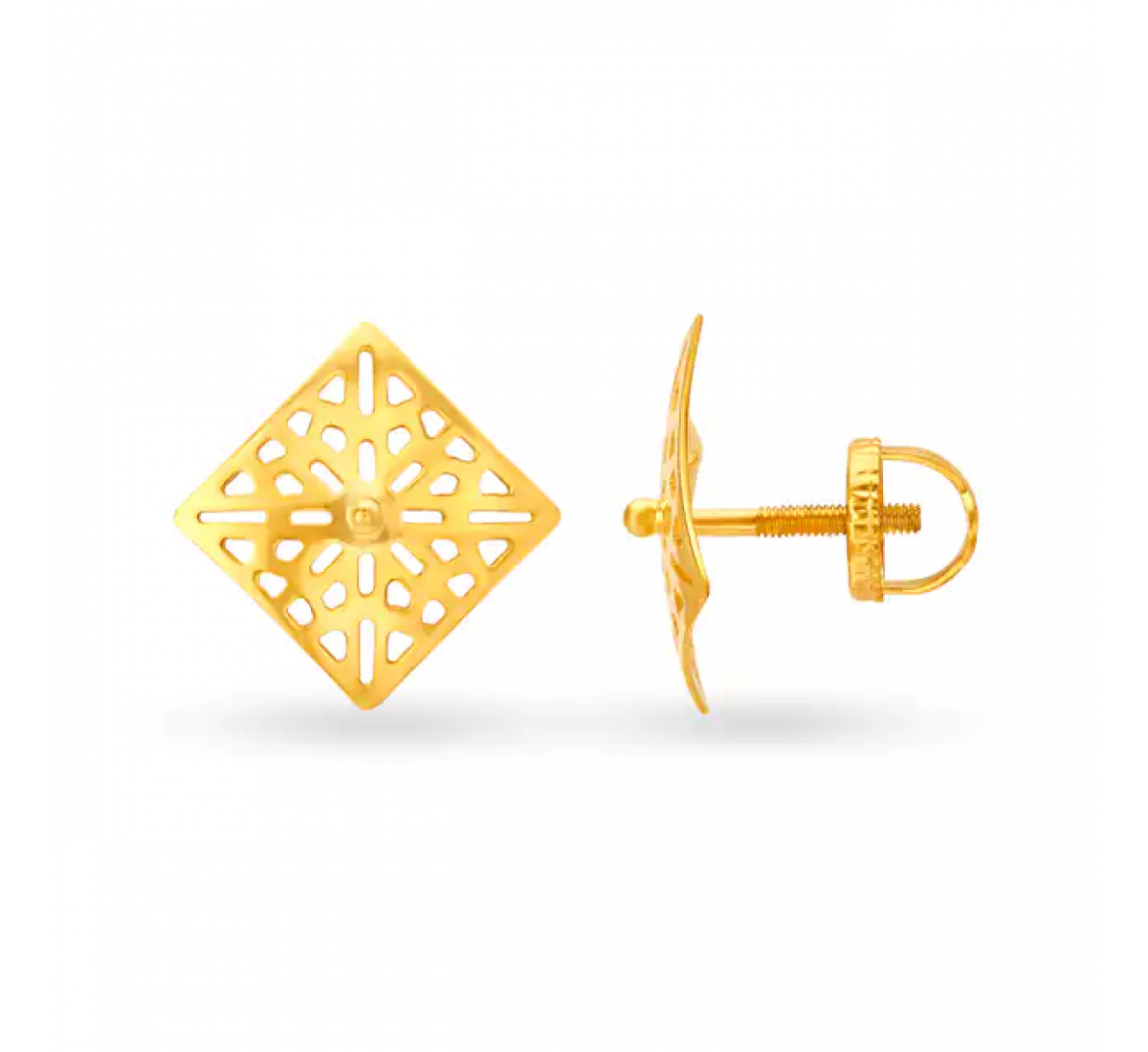 Geometeic Gold Pendant Set