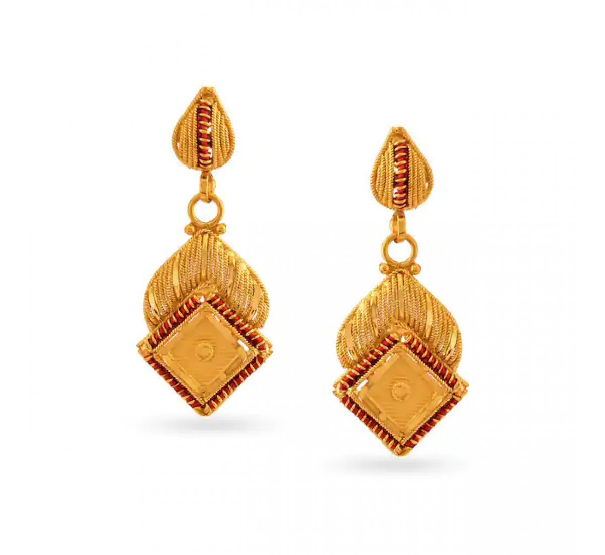 Resplendent Gold Pendant Set