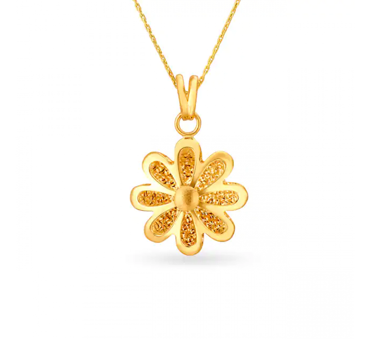 Shimmering Gold Pendant Set